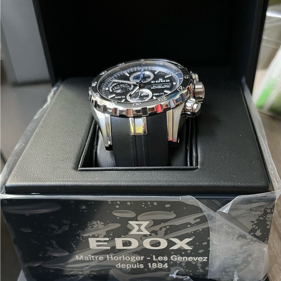 Edox Grand Ocean 01123 3BUCA NBUN Sapphire Crystal Automatic Watch - Picture 4 of 5